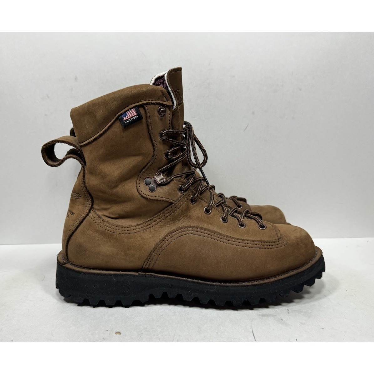 Danner Hawk Nubuck Leather Men's 11 D Hiking Brown Boots 200g Gtx 45700 Bob Sole